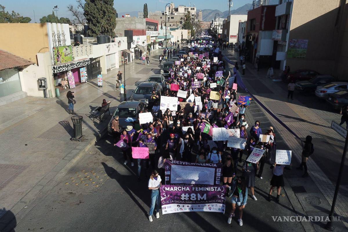 Marcha 8M: Hoy las calles de Saltillo se pintan de morado
