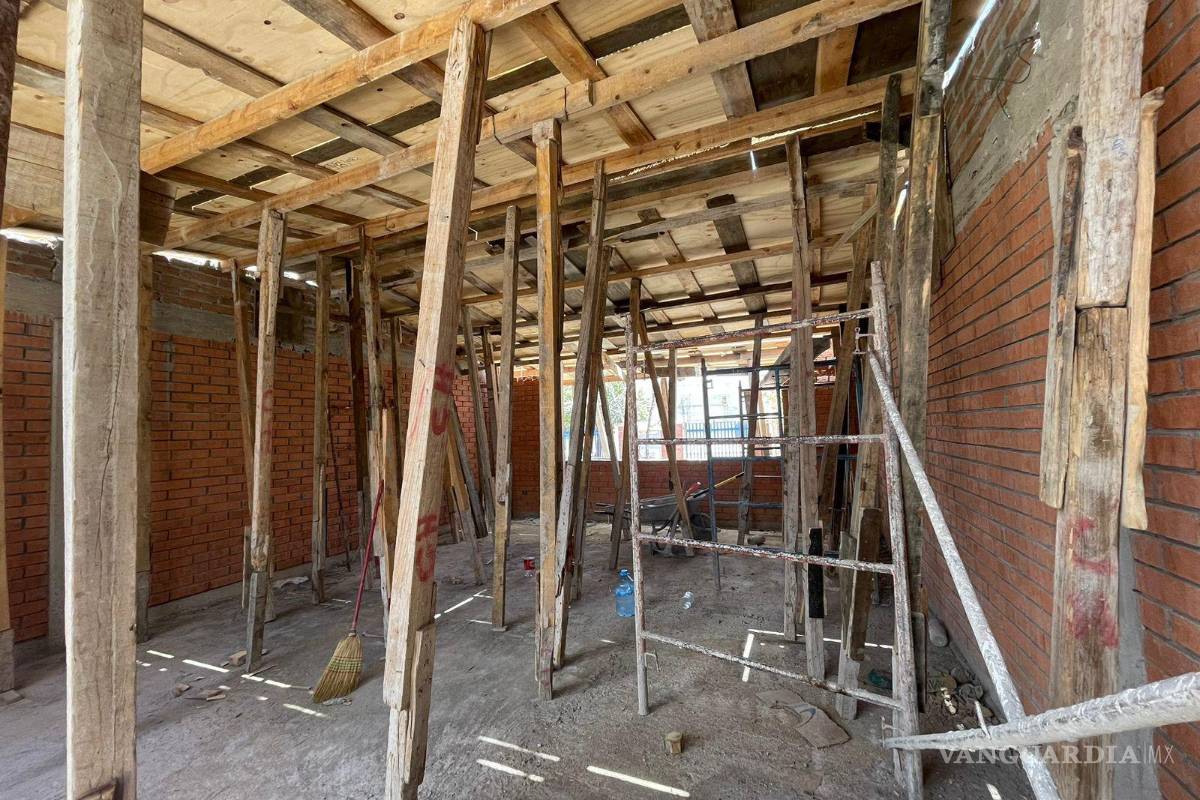 Construyen aula en escuela primaria de la colonia Valle del Nazas de Torreón