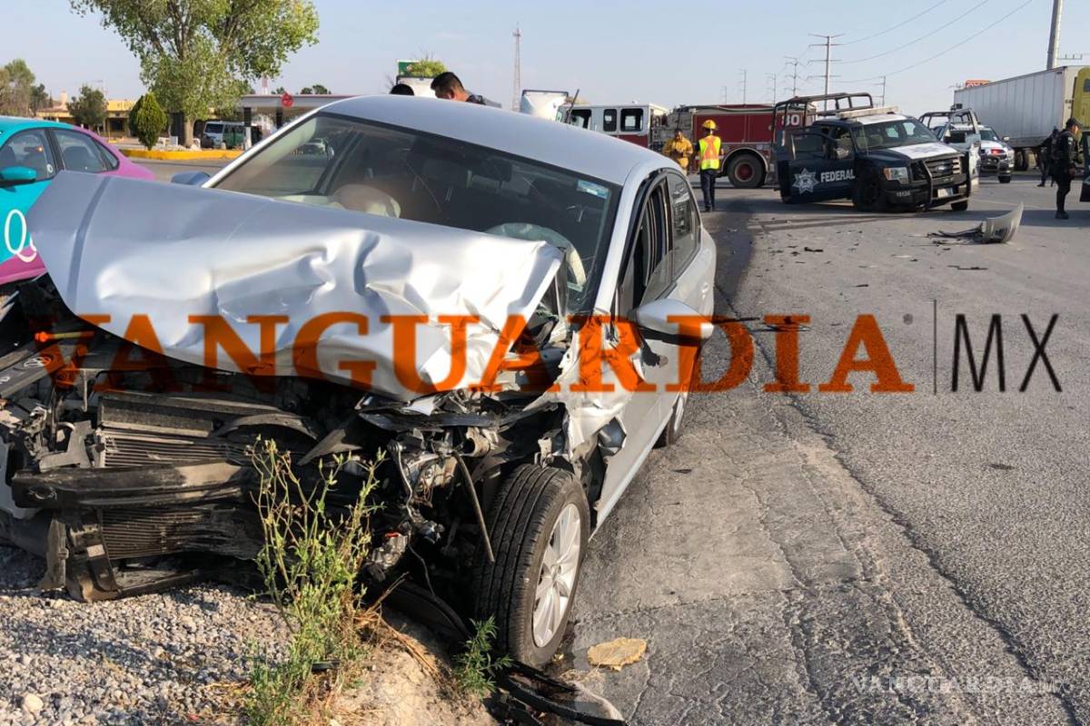 Dos policías heridos de gravedad tras accidente en la carretera Saltillo - Zacatecas