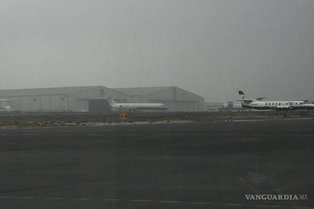 Atrasan vuelo por mal clima en el Aeropuerto de Saltillo