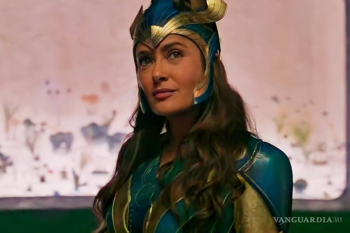 $!Salma Hayek debutó hace unas semanas como la primera mujer mexicana en ser parte de Marvel gracias a “Eternals”.