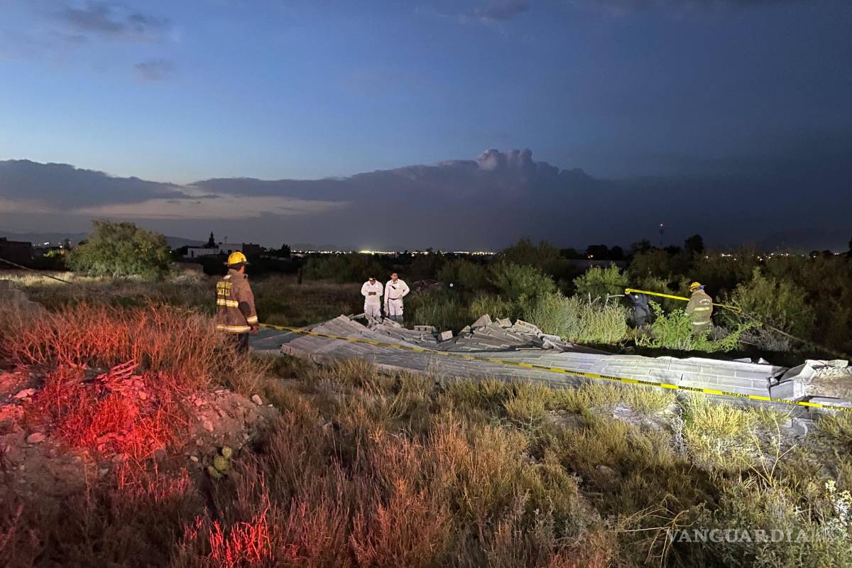 Saltillo: Muere adulto mayor aplastado por barda derribada por fuertes vientos; reportan 31 árboles caídos