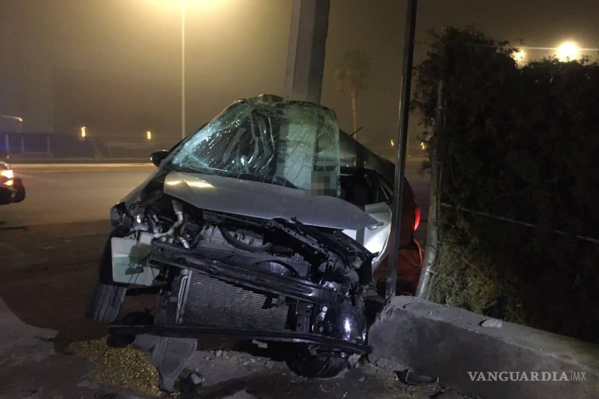 Saltillo: joven choca y fallece en fatal accidente; sospechan de exceso de velocidad y mal clima