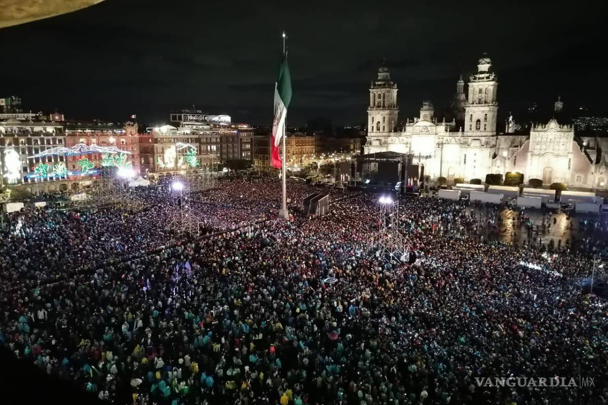 Así luce el Zócalo de la CDMX, abarrotado por festejos patrios