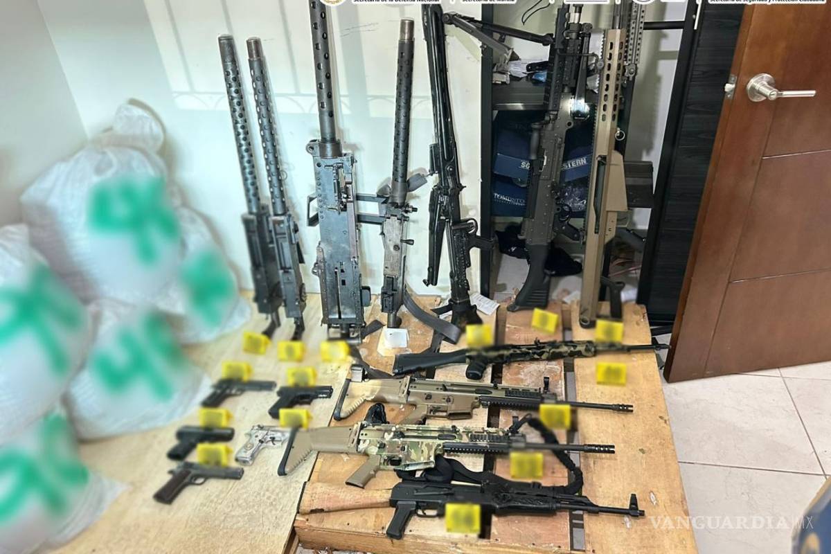 $!Cateo en Culiacán deja aseguramiento de más de 30 armas, 150 kilos de sustancias químicas y equipo táctico