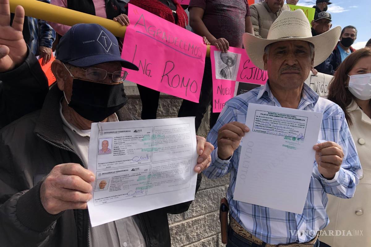 Constituyen el ejido Nueva Mieleras en Zaragoza