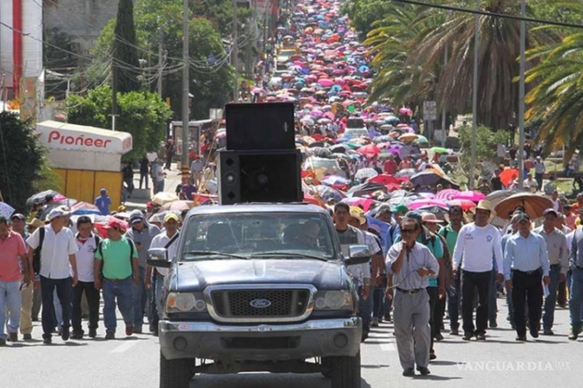 CNTE termina tregua por sismos en Oaxaca, anuncia movilizaciones