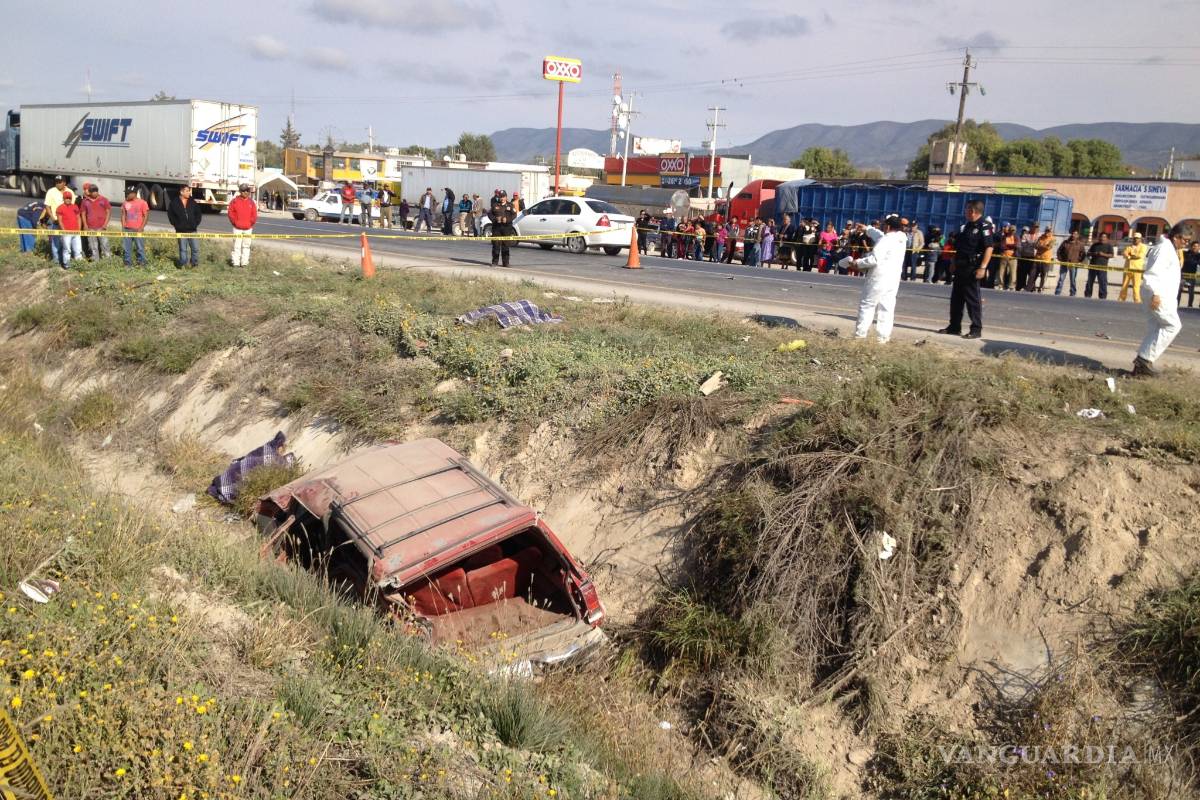 Mueren 2 ancianos tras accidente vial en Ejido San Rafael