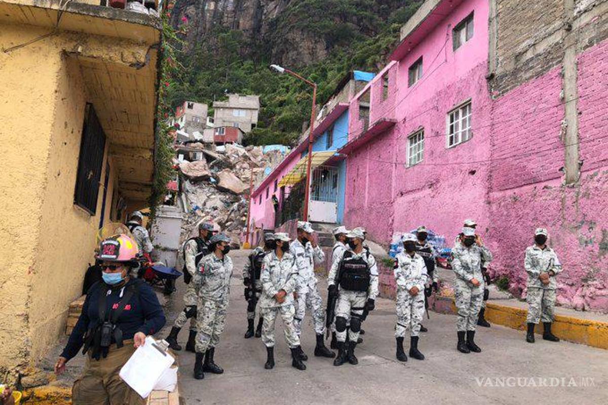 Continúan labores de rescate y evacuación del cerro del Chiquihuite