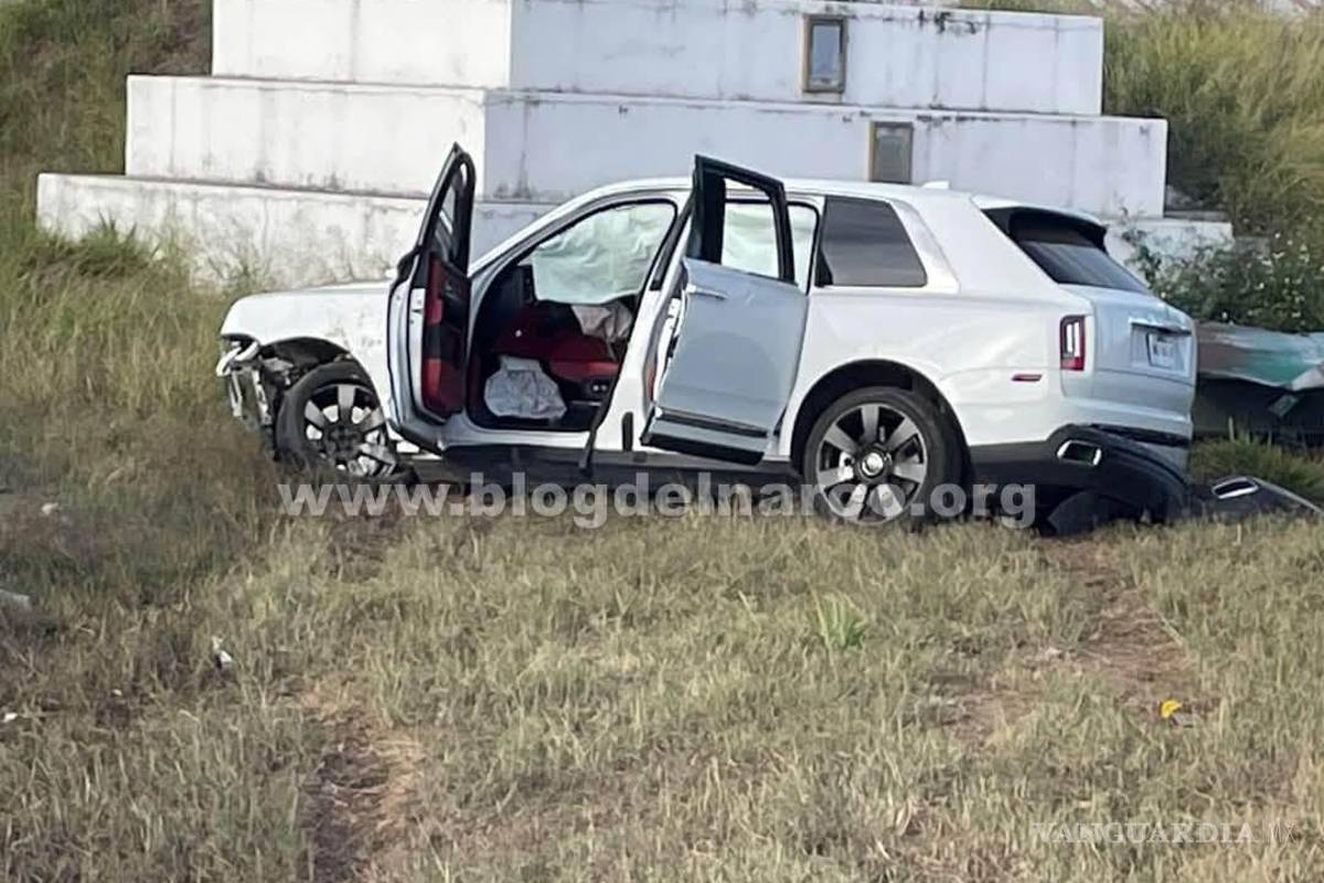 Vinculan accidente vial de lujosa camioneta Rolls-Royce con Los Chapitos, en Nayarit