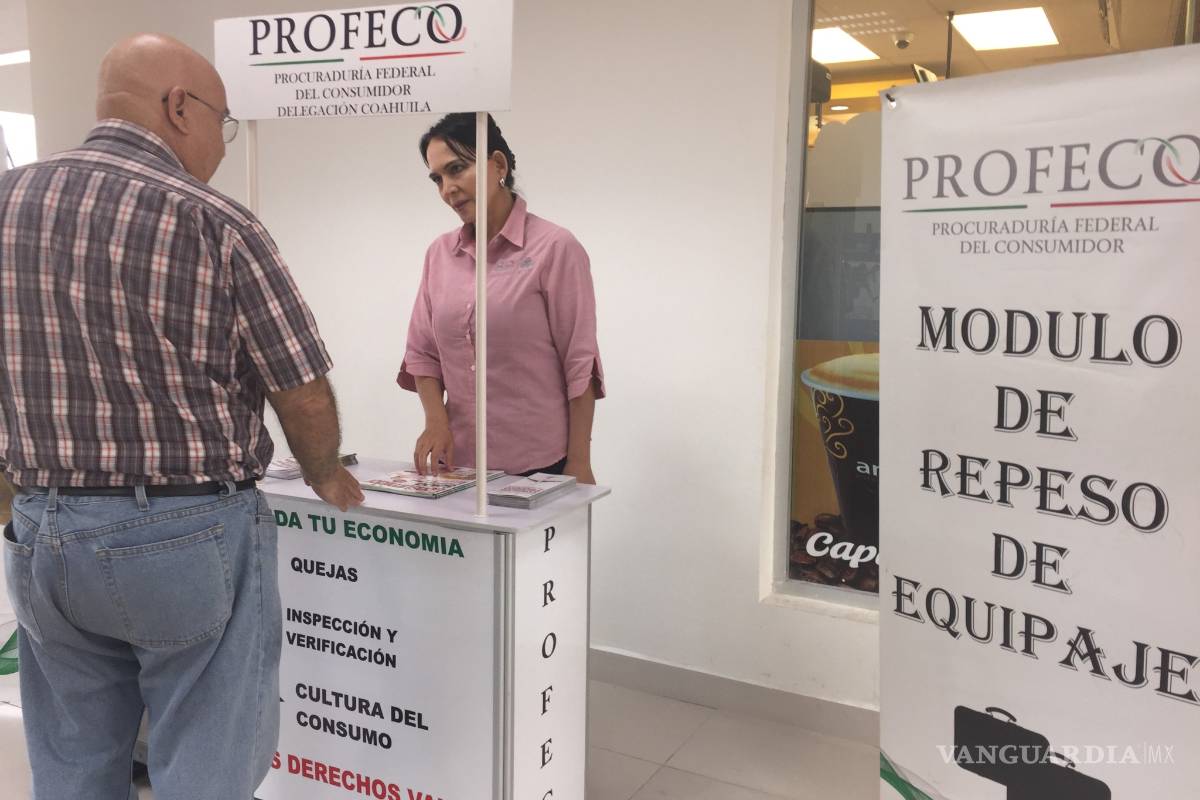 Coloca módulo Profeco en aeropuerto de Ramos Arizpe