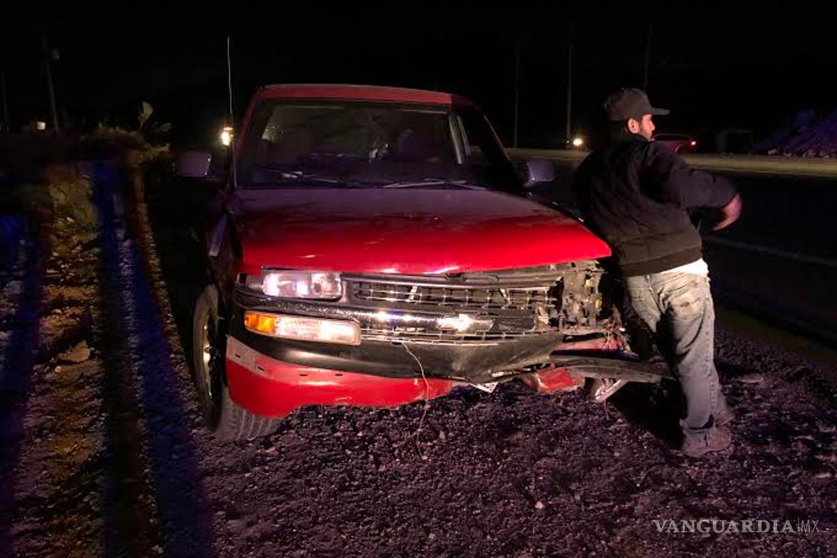 $!Conductor ebrio causa accidente en la carretera a Zacatecas
