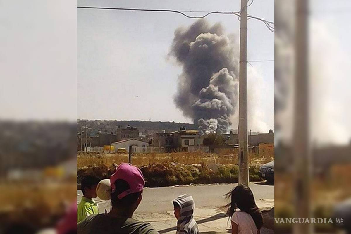 Reportan explosión en tianguis pirotécnico en Chimalhuacán, Estado de México