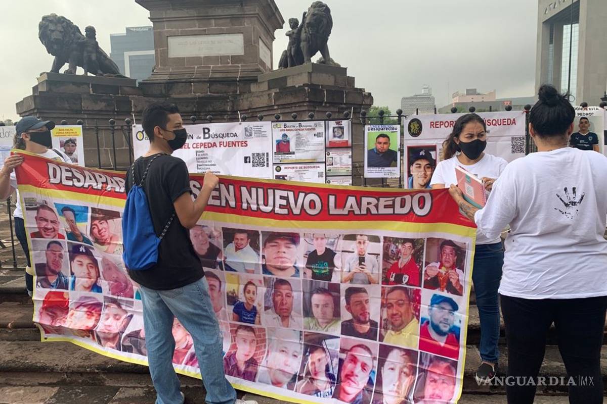 Protestan por desaparecidos en la vía Monterrey-Nuevo Laredo