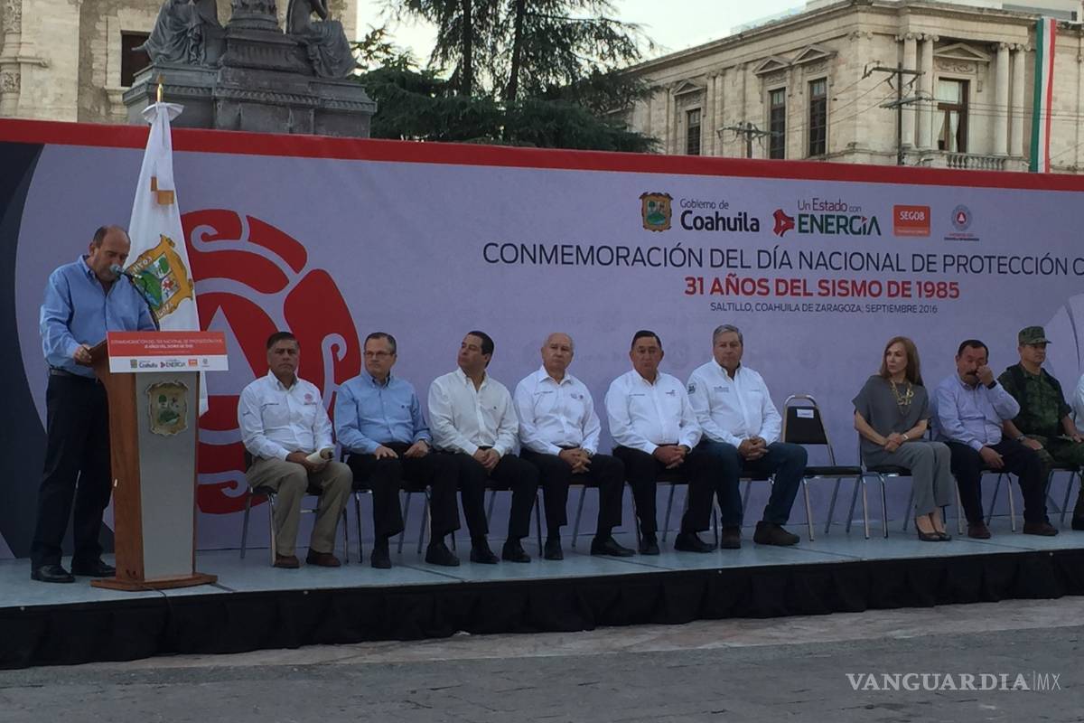 Recuerdan en Coahuila a víctimas del sismo de 1985 en la Ciudad de México