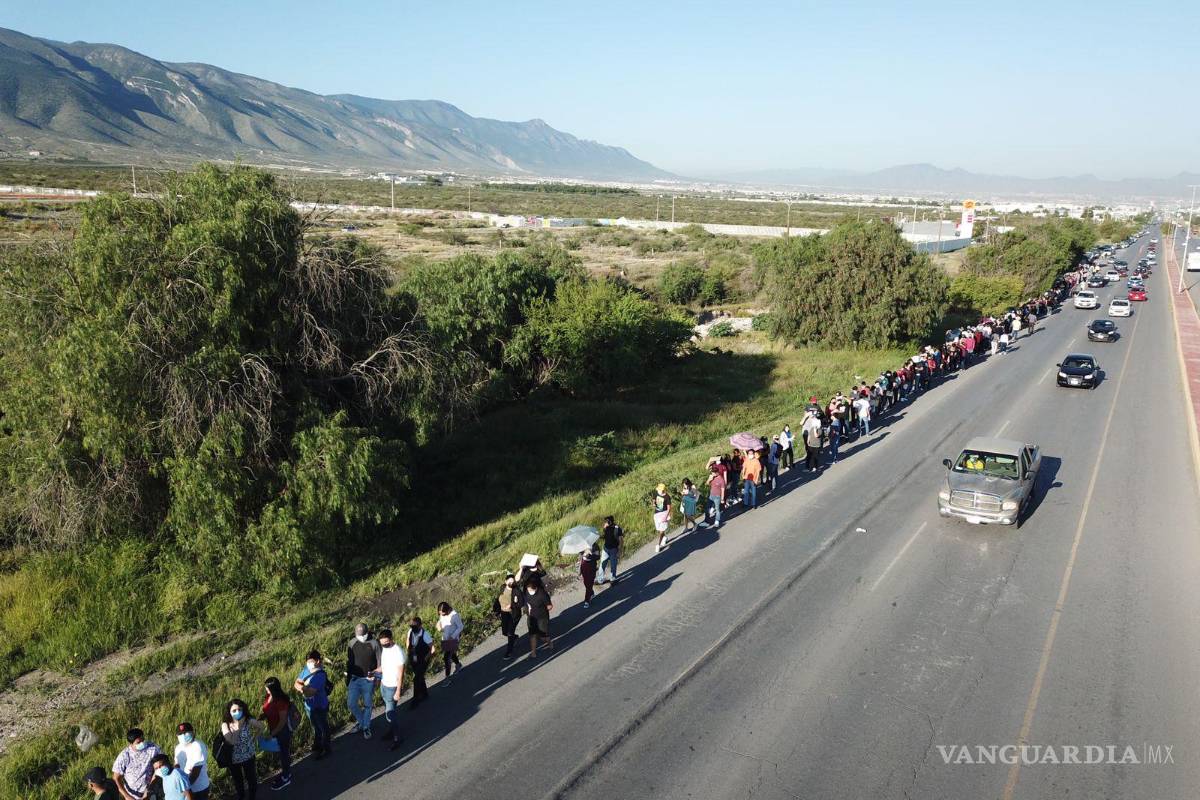 Se agotan vacunas en módulos de Canacintra y El Mimbre en Saltillo