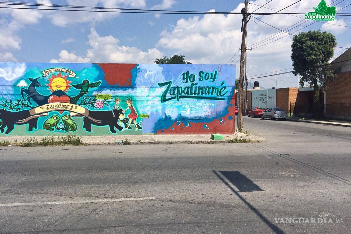 $!La pintura se encuentra en el cruce de Matamoros y Corona.