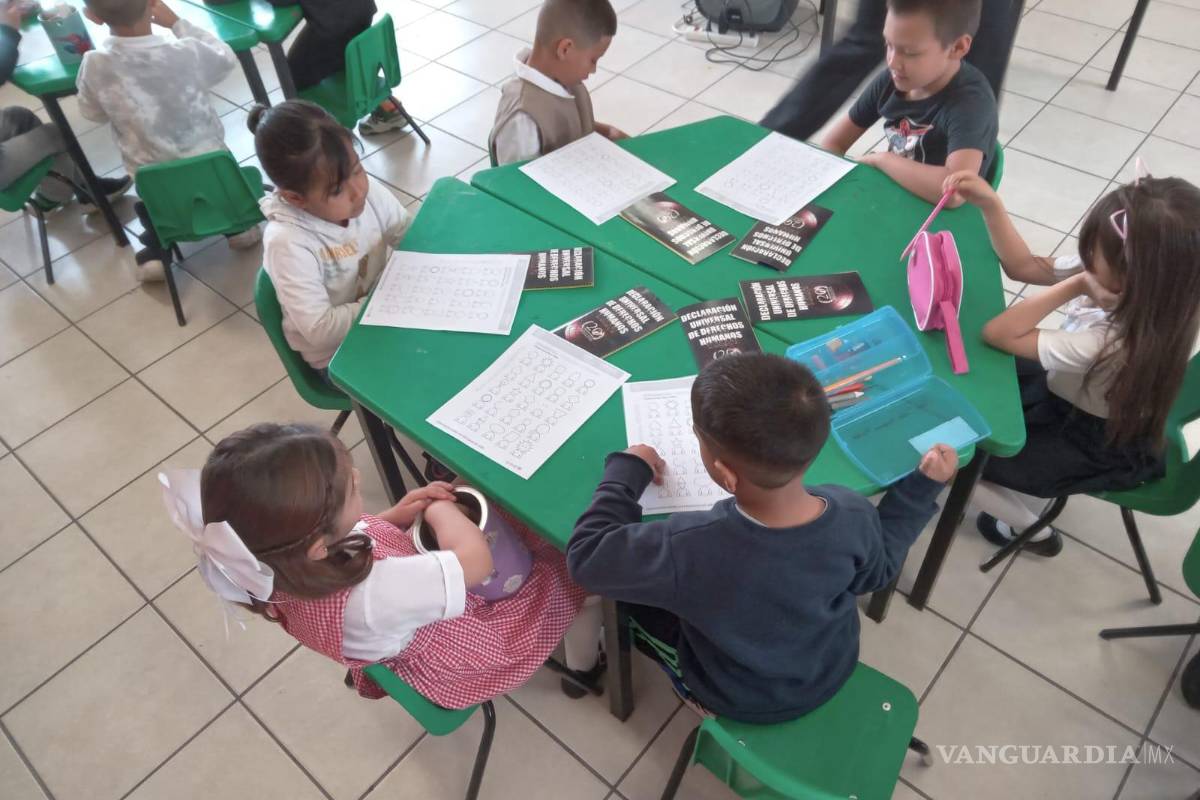 Torreón: Derechos humanos llegan a las aulas del Cerro de la Cruz, con charlas y juegos