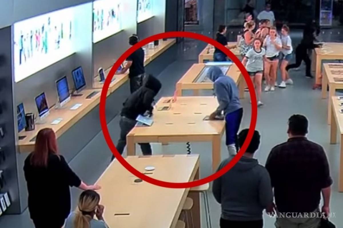 Roban más de 27 mil dólares en productos de una Apple Store (video)