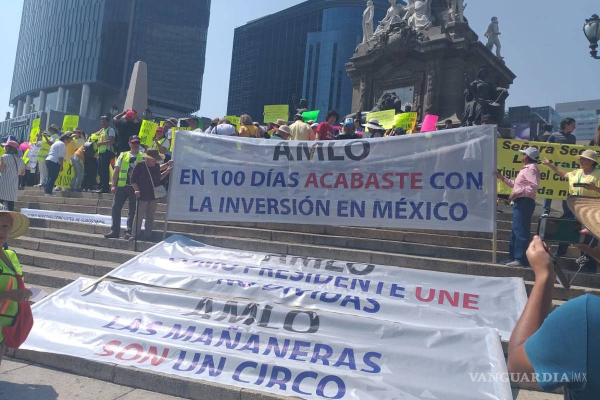 $!Marchan contra políticas de AMLO en la CDMX; su gobierno "está reprobado" aseguran
