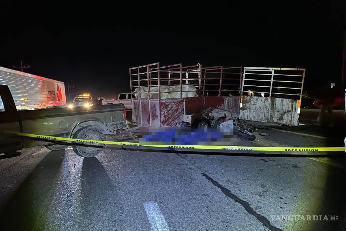 Mueren dos personas en accidente de motocicleta en la carretera Saltillo-Zacatecas