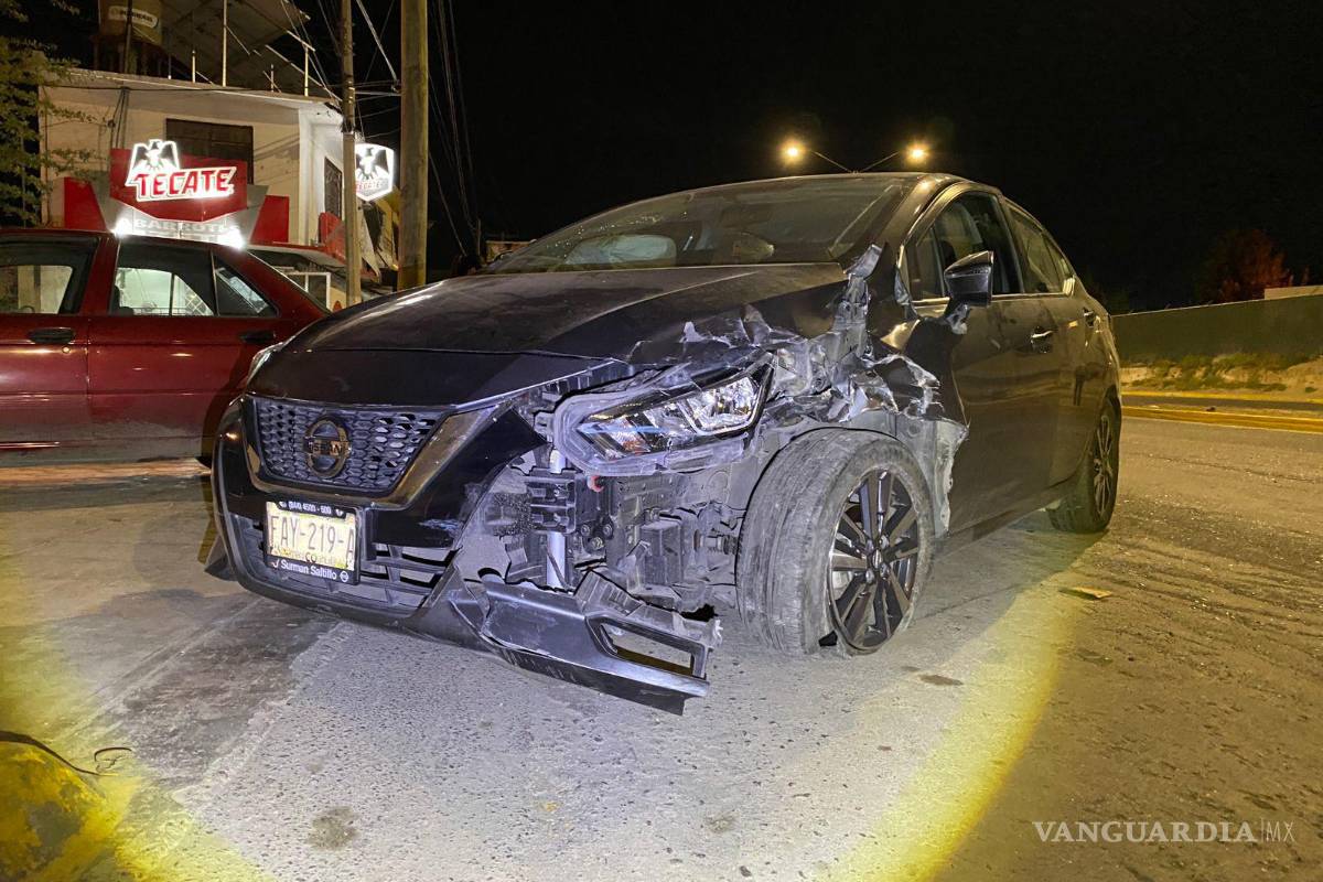 Saltillo: conductor confiesa a policías haber ingerido bebidas alcohólicas tras fuerte choque