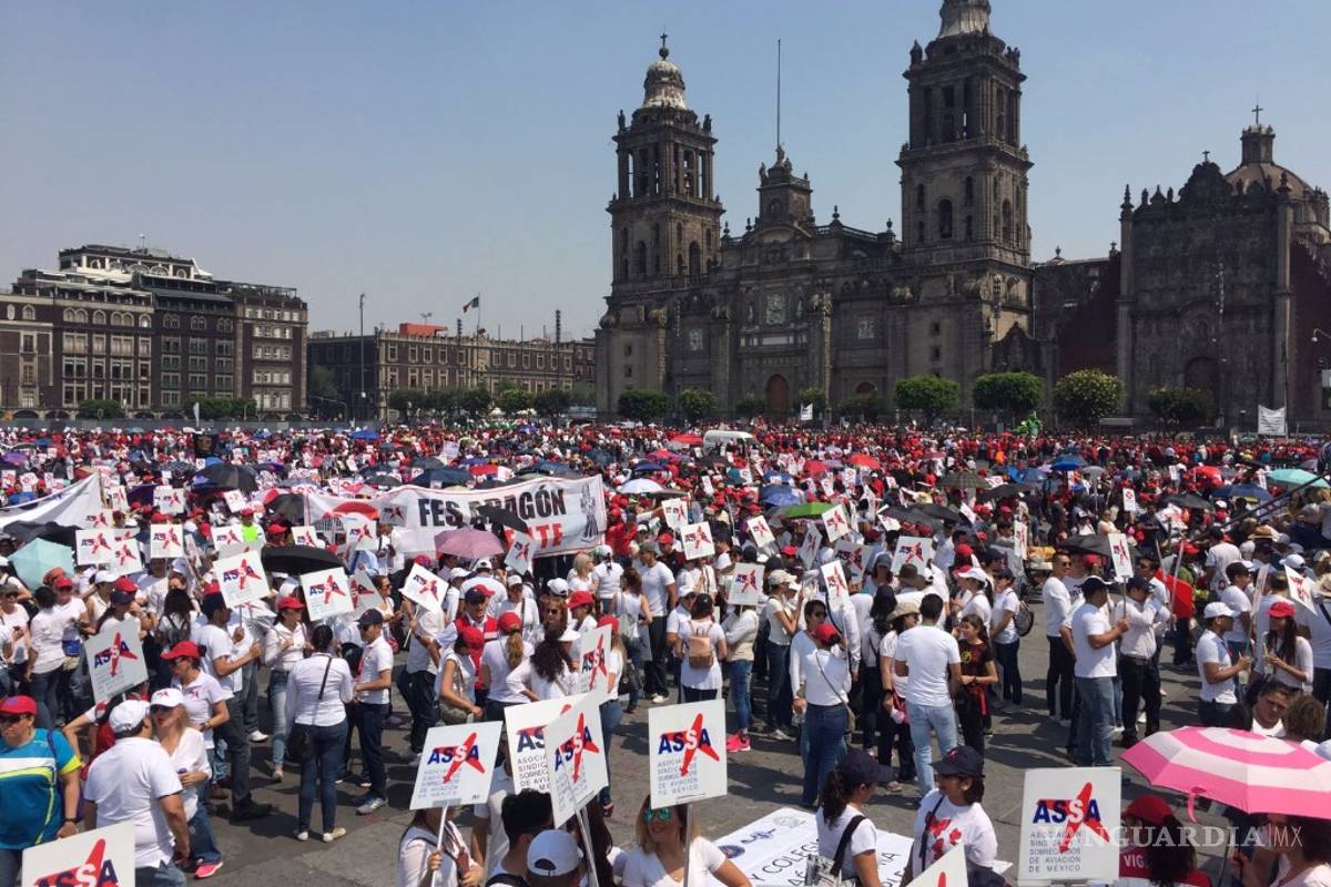 Sindicalistas exigen aumentos y rechazan reformas