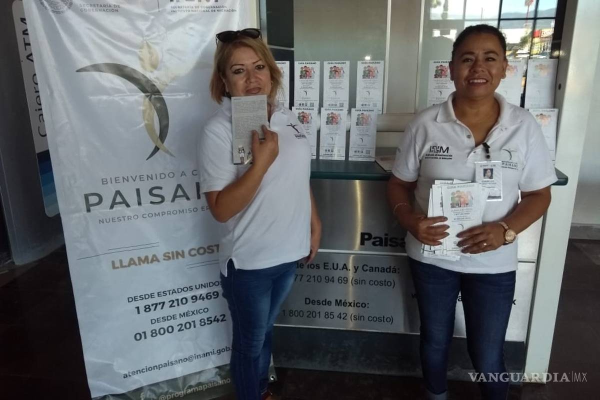 Coloca INM módulo para recibir a ‘paisanos’