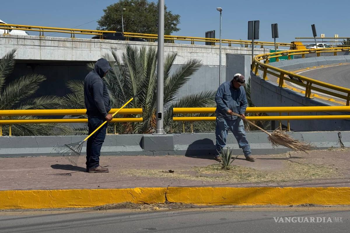 Dan mantenimiento integral al Nudo Mixteco en Torreón