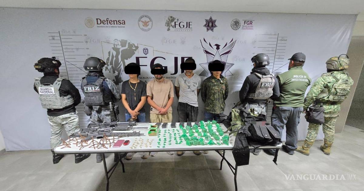 Detienen célula criminal tras ataque armado cerca de propiedad de Pepe Aguilar en Zacatecas