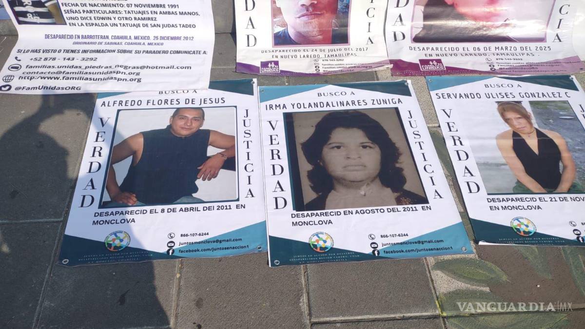 Madres buscadoras de Monclova se unen a la Marcha de la dignidad en CDMX