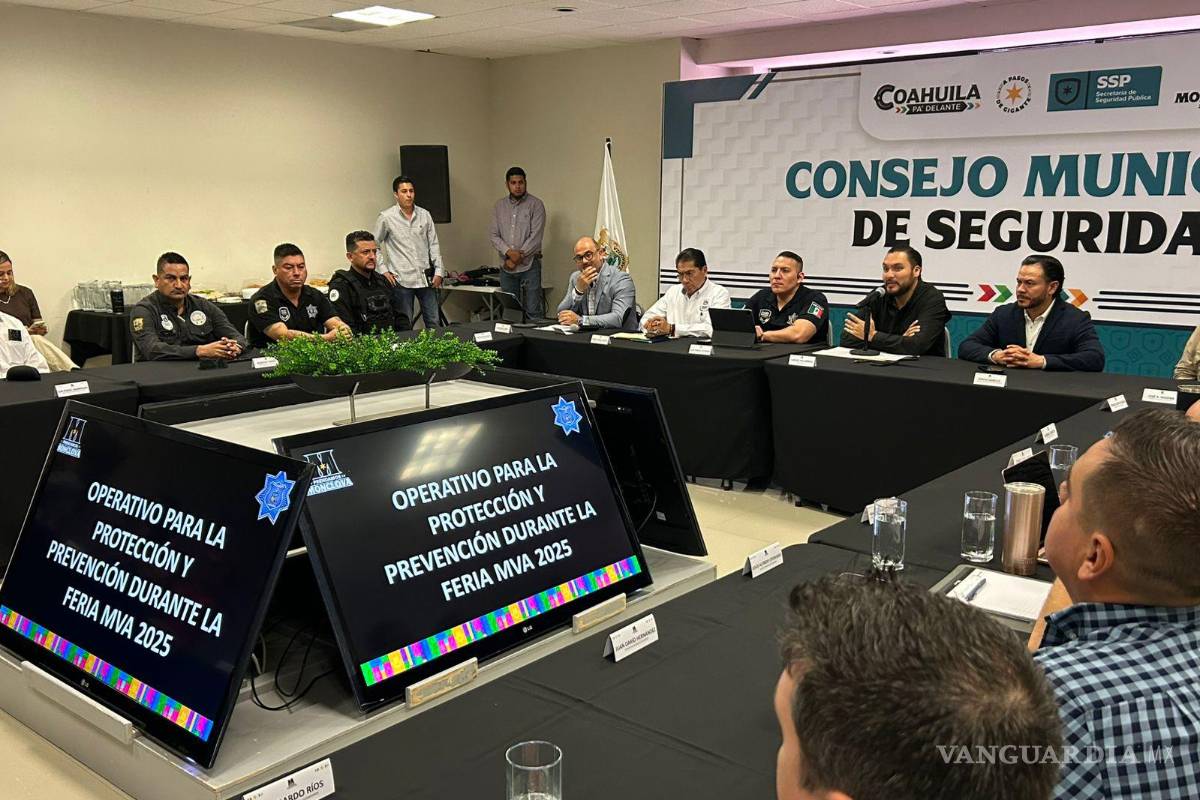 Encabezan operativo de seguridad para la Feria de Monclova 2025