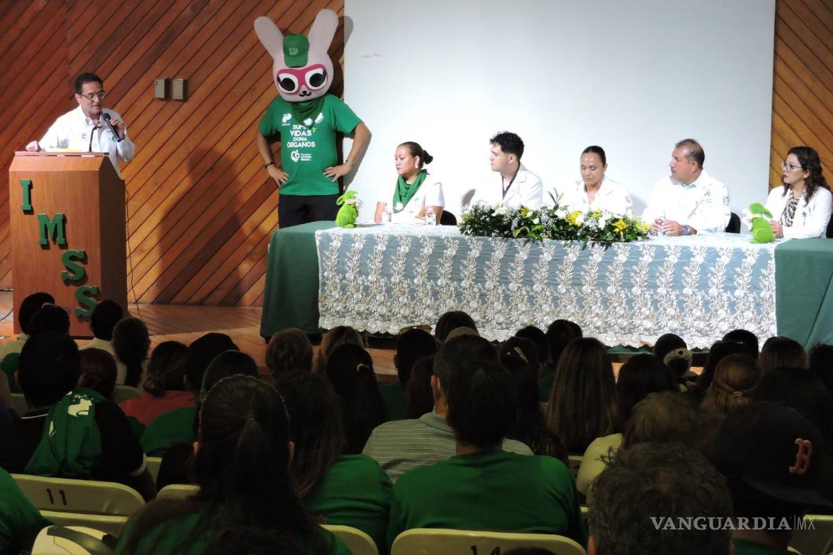 Conmemora IMSS Torreón el Día Nacional de la Donación y Trasplante de Órganos y Tejidos