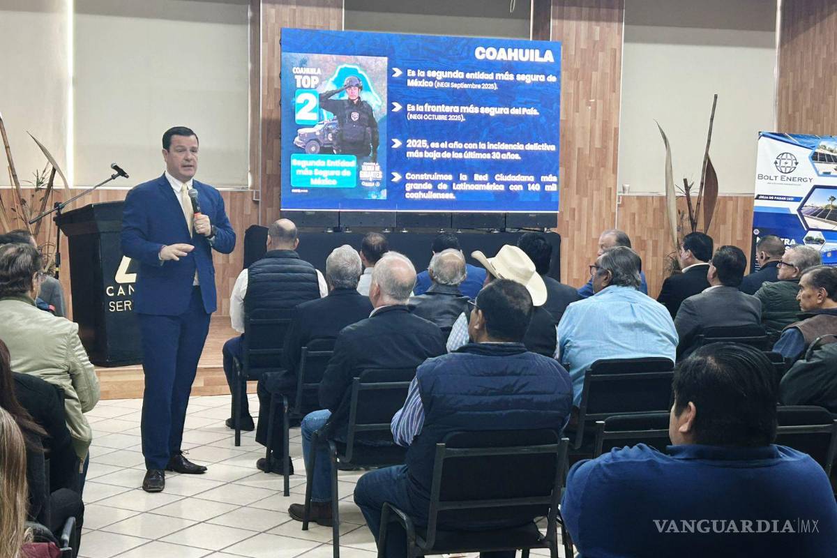 Coahuila: Fiscal General presenta modelo de seguridad a empresarios de la Región Centro