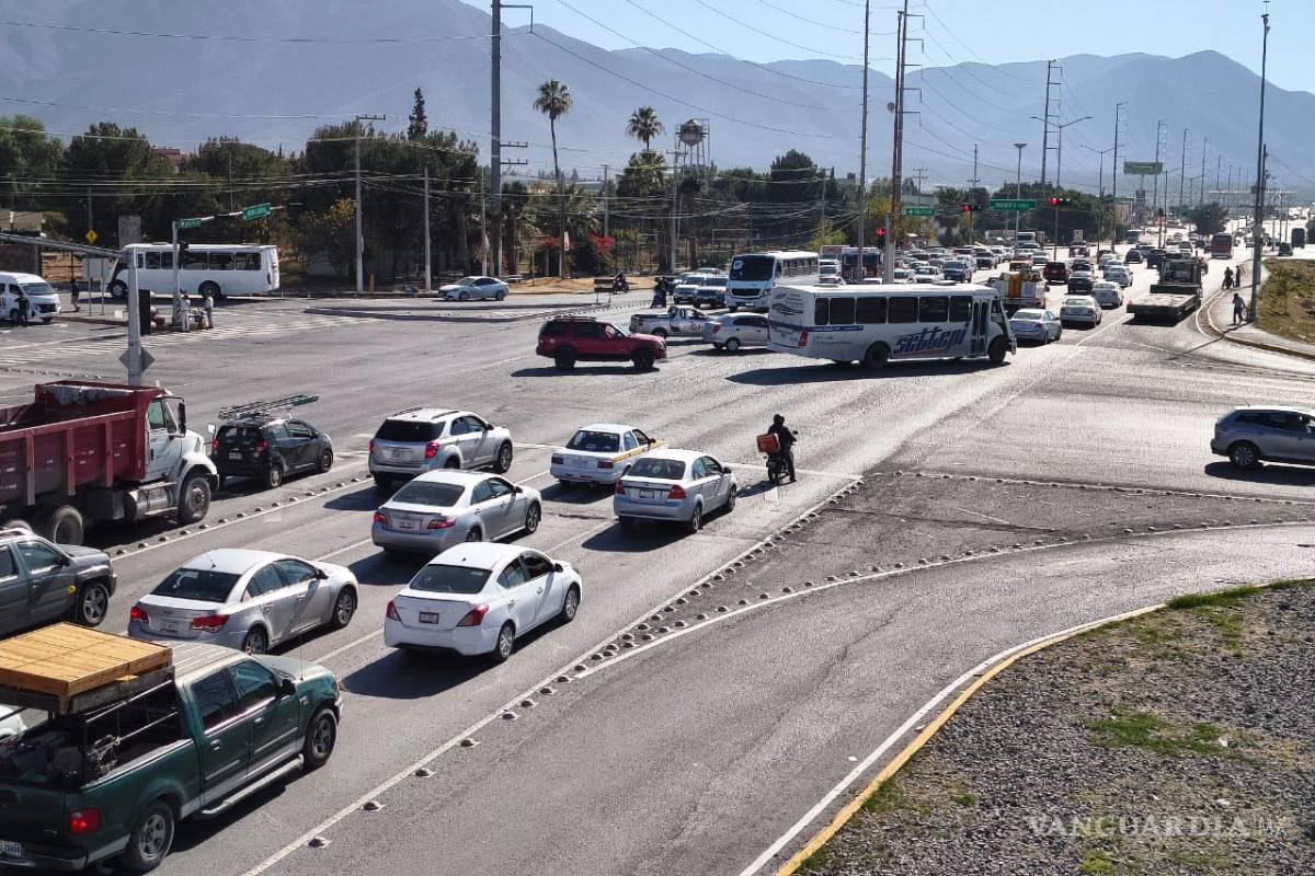 Amplían carriles y corrigen giros en cruce Arizpe–Cárdenas al sur de Saltillo