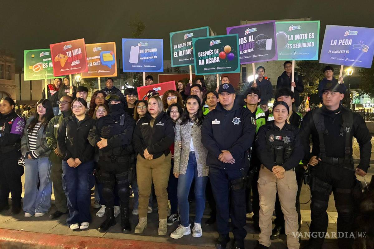 Saltillo intensifica campaña de concientización vial en el Centro y Norte de la ciudad