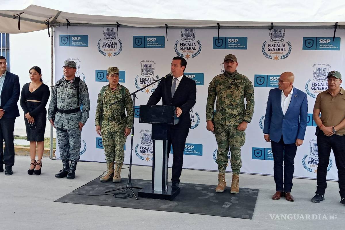 $!Federico Fernández Montañez durante la rueda de prensa donde informó sobre las detenciones.