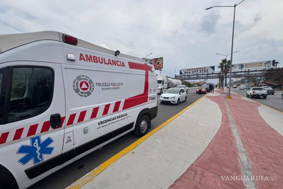 $!El accidente ocurrió en el bulevar Ramos Arizpe.