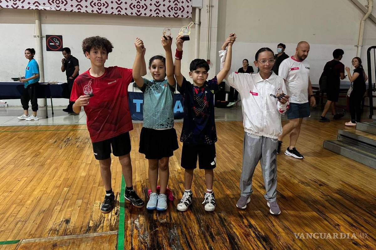 Tenis de mesa de Coahuila suma podios en el Nacional de Primera Fuerza
