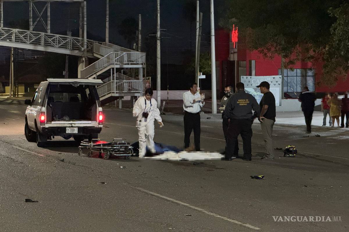 Saltillo: muere motociclista tras impactarse por alcance contra camión en V. Carranza