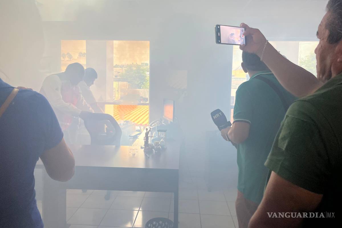 Simulacro de incendio pone a prueba a la Fiscalía en Monclova