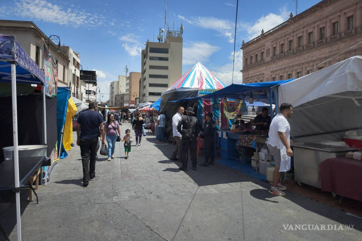 El centro de Saltillo y su 6 de agosto