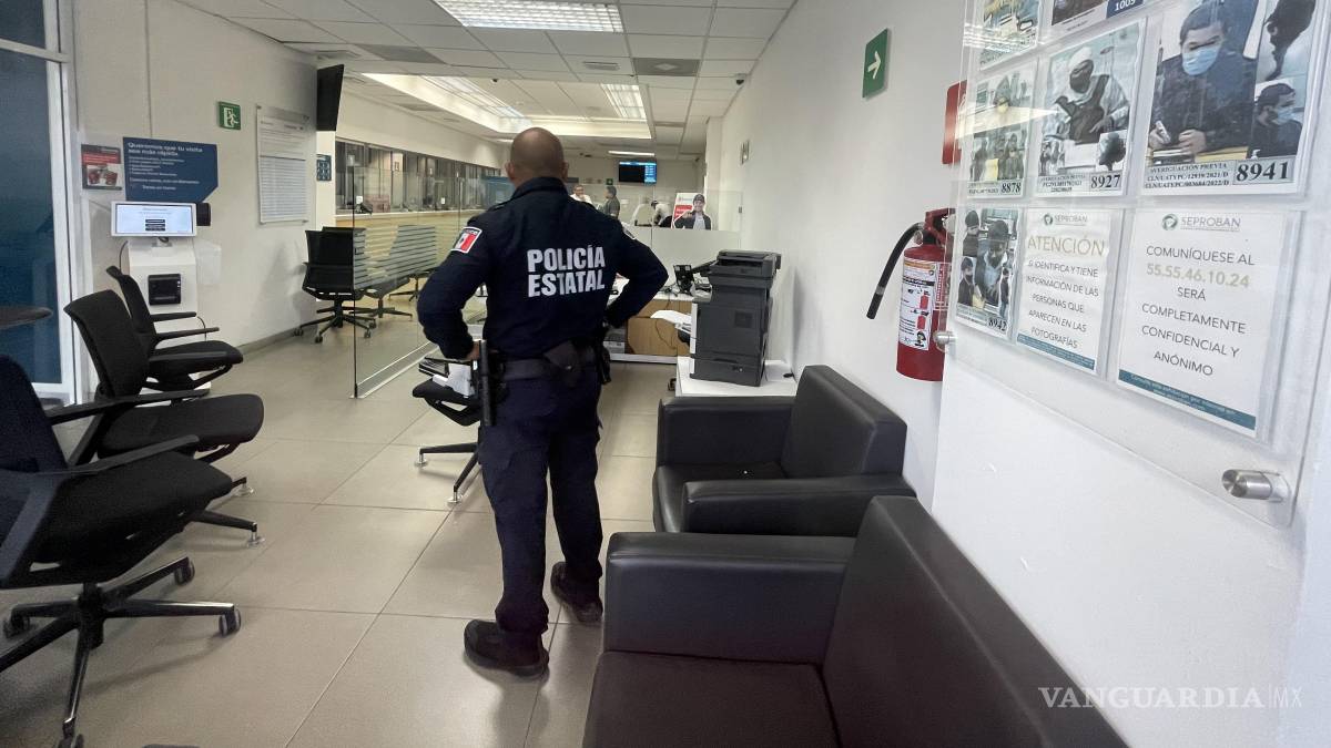 Realizan embargo en sucursal bancaria de Saltillo