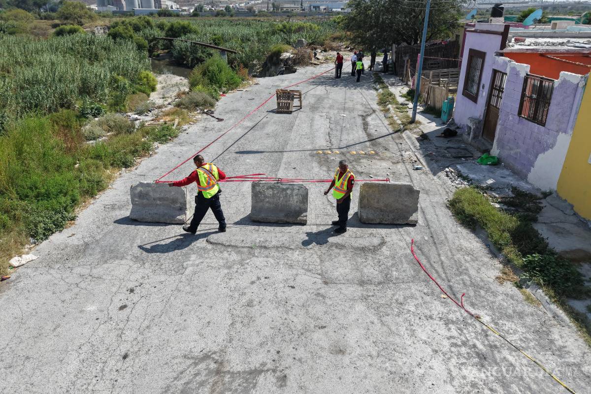 Avanza erosión de arroyo y pone en riesgo a 15 familias en la colonia Analco de Ramos Arizpe