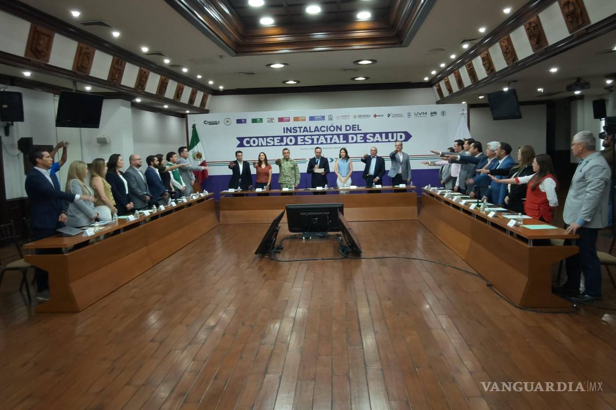 Coahuila: Instalan Consejo Estatal de Salud