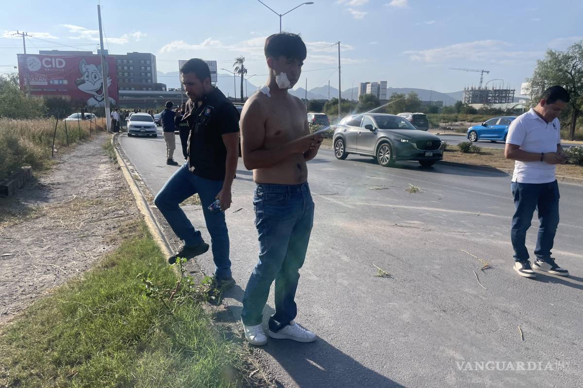 Migrante hondureño provoca choque múltiple en Saltillo tras robar vehículo de su patrón