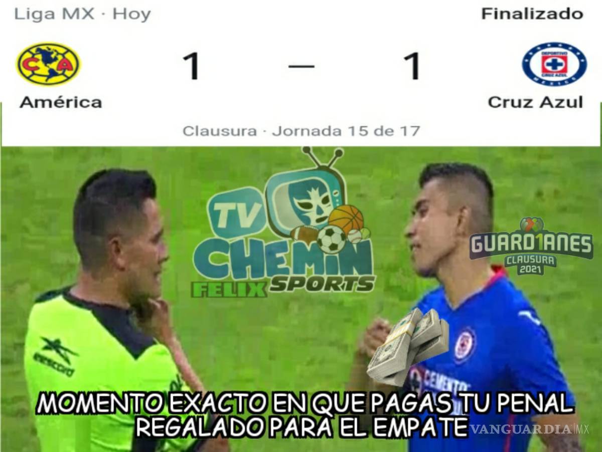 $!Los memes del empate entre América y Cruz Azul