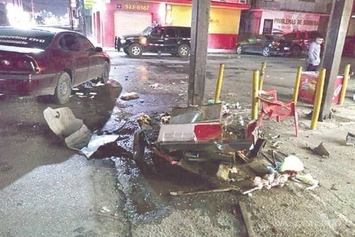Embarazada cenaba hotdogs tranquilamente, murió tras ser atropellada