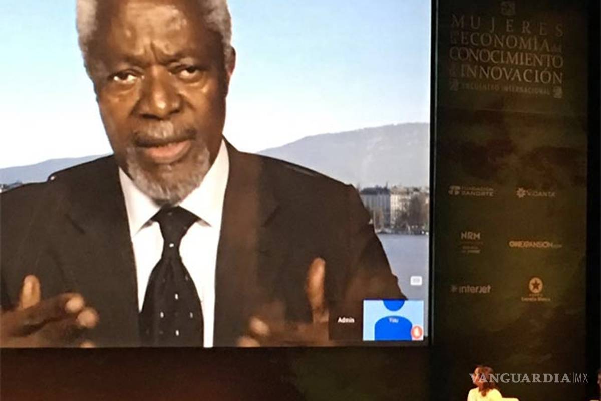 Ha llegado la hora para que una mujer presida a la ONU: Kofi Annan