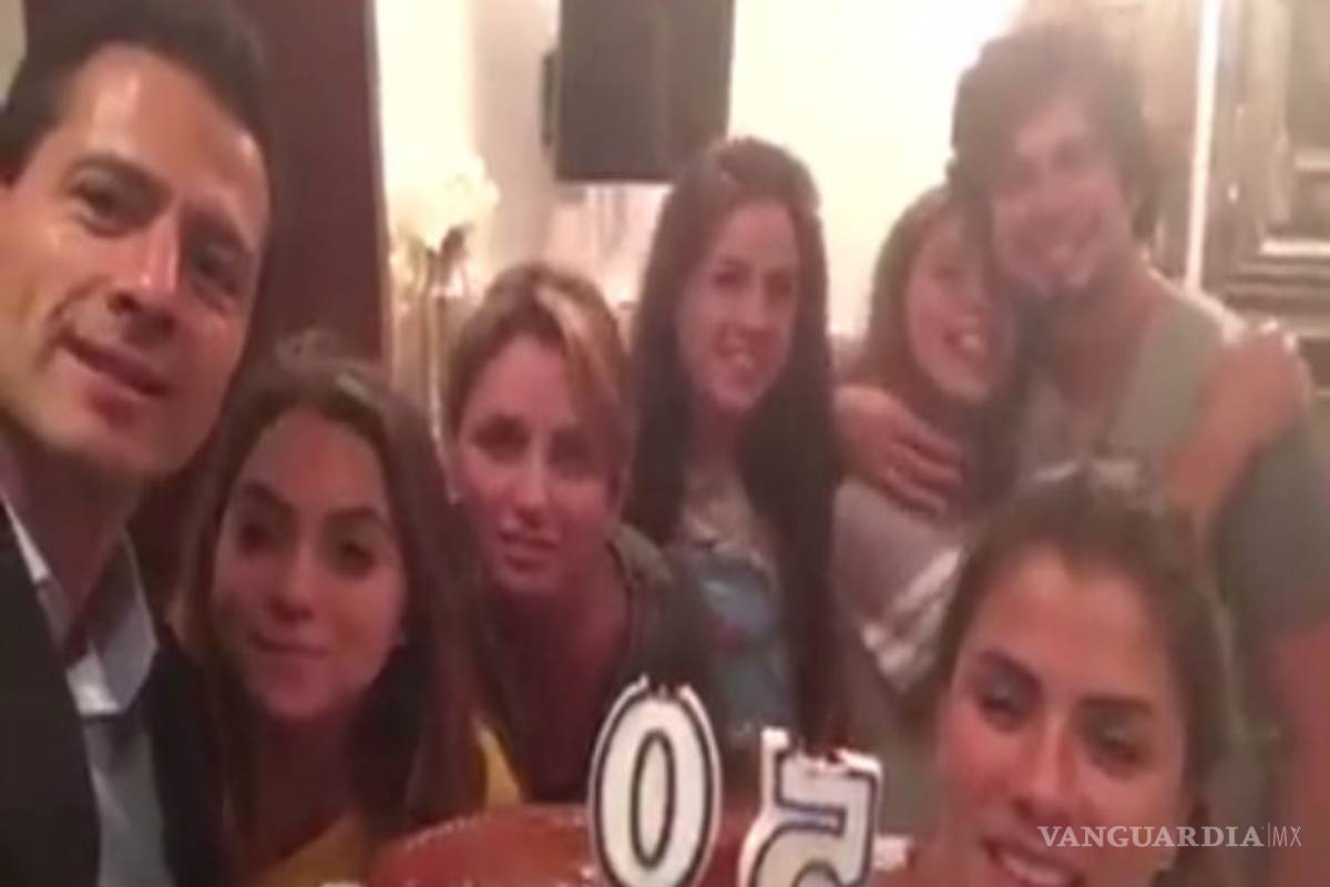 Peña Nieto comparte video del festejo por su cumpleaños 50